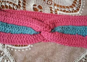 Ręcznie robiona opaska na głowę – ciepła