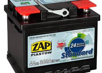 Akumulator ZAP Standard 44Ah 360A PRAWY PLUS