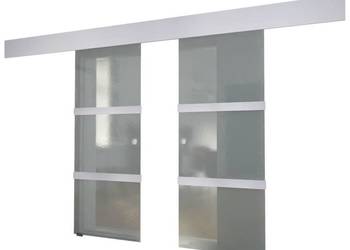 vidaXL Podwójne drzwi przesuwne, szkło(SKU:273735)