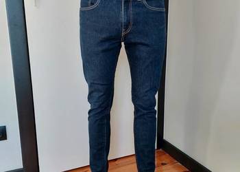 jeansy Levi's 512, W31 L32, jak nowe, męskie granatowe
