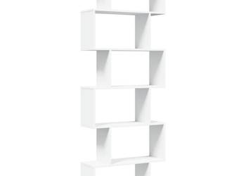 vidaXL Regał przegroda, 6 poziomów, biały(SKU:858084