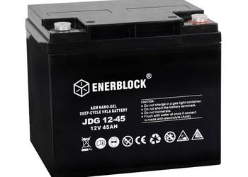 Akumulator 12V 45Ah ENERBLOCK AGM - GEL Hybrid JDG12-45