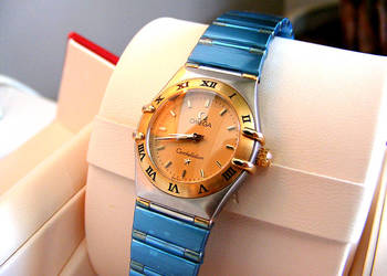 Omega Constellation Gold Mini 18k złoto (nowa, nienoszona, zegarek damski)