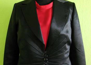 Żakiet- elegancki - marynarka - 42 XL - biust 104 cm Satyna