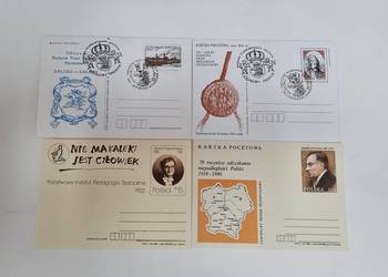 Koperty kartki pocztowe okolicznościowe całostki  FDC  i inne
