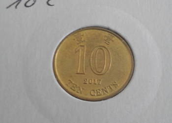 10 Centów 2017 r.-Hong-Kong UNC