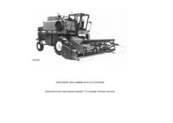 John Deere 4420 KOMBAJN katalog części