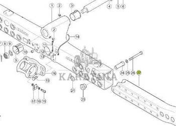 Claas Lexion 740 750 760 Tylna Oś Korpus Wzmocnienie Most Tylny 0007746470…