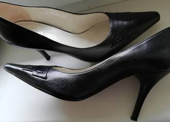 szpilki Eksbut skórzane 37 24,5 eleganckie czółenka wesele