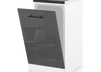 Front Do Zabudowy Zmywarki 45cm Szafka Kuchenna Spremium Szary Połysk