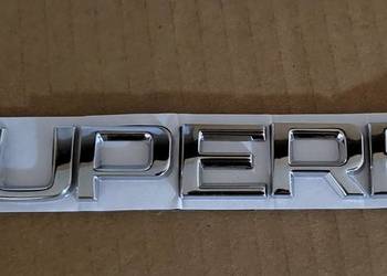 NOWY klejany emblemat SUPERB srebrny znaczek