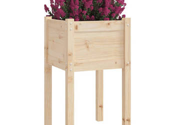 Donice ogrodowe 2 szt. 40x40x70 cm lite drewno sosnowe WM-810790