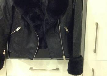 Ramoneska Kurtka Skórzana Damska RIVER ISLAND rozm XS Czarna NOWA