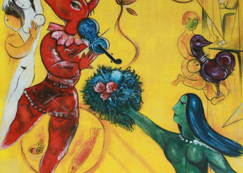 Ręcznie namalowany obraz na płótnie Taniec - Marc Chagall
