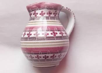 Ręcznie malowany ceramiczny dzbanek Ulmer Keramik, sygnowany.sygnowany.