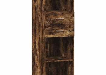 Wysoka szafka przydymiony dąb 40x425x124 cm WM-846163
