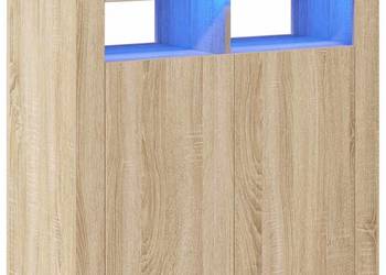 vidaXL Szafka z oświetleniem LED, dąb sonoma, 80x35x75 cm(SKU:804331)