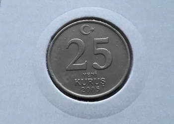 25 Nowych Kurus Turcja 2005 r.-UNC