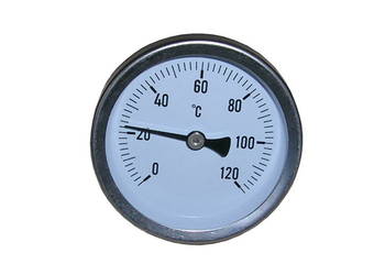 Termometr tarczowy mechaniczny bimetaliczny tylny  0+120stC