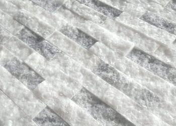 Panel ścienny Marmur Stackstone Cloudy Grey 10x36x0,8-1,3 cm