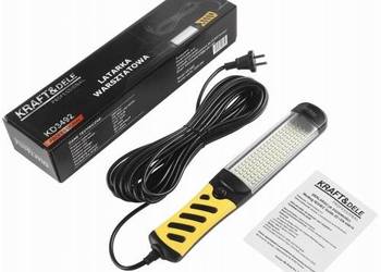 LATARKA WARSZTATOWA 100 DIOD LED 20W 230V DŁUGI PRZEWÓD 10M