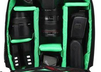 Wodoodporny plecak na aparat cyfrowy DSLR zielony