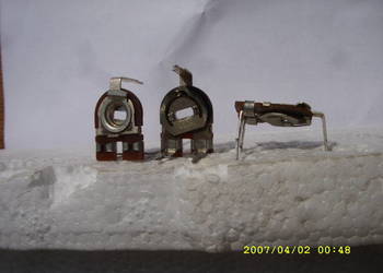Potencjometry montazowe ;TVP 1212, lezace, --1zl. / 4 szt.