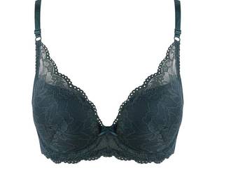 braletka bralette push up koronkowy zielony zmysłowy ponętny szmaragdowy st