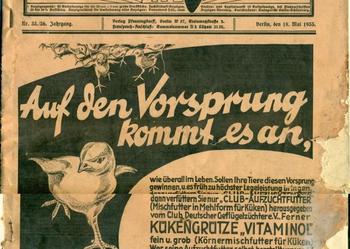 Geflugel Zeitung -  wydanie Berlin 18 maj 1933 r