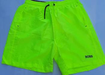 4XL kąpielówki HUGO BOSS żółte neon pas 80-90 cm