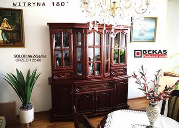 Stylowa Witryna 180` Orzech Włoski 22 68 Meble Bekas Orzech