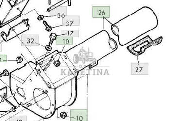 John Deere 9780CTS 9780HM 9780 CTS Obudowa Górnego Ślimaka AH149180 CZĘŚCI