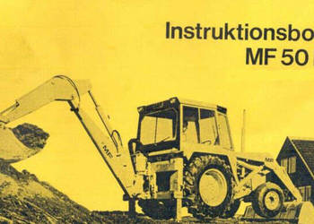 MF 50 b, 50 a ładowarko koparka instrukcja DTR wysyłka