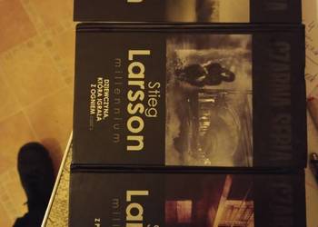 Książki Stig Larsson 3 sztuki oprawa twarda stan bdb