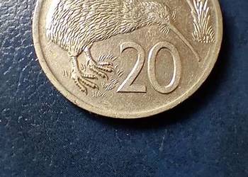 Stare monety 20 cent 1976 Nowa Zelandia