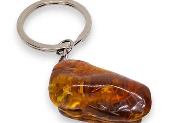Brelok z bursztynu, BURSZTYN BAŁTYCKI, breloczek, bryłka #1500