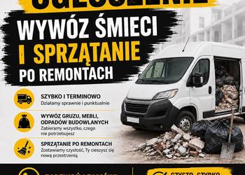 Wywóz śmieci sprzątanie   Gruzy itp