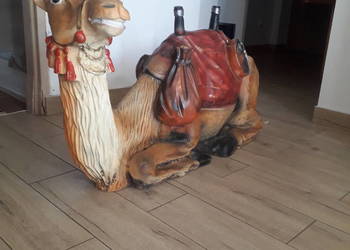 Rzeźba ceramiczna ogrodowa recznie malowana