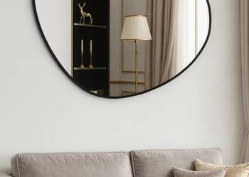 Lustro o nieregularnym kształcie w ramie - AGAT W RAMIE