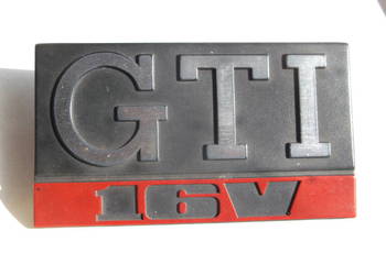 Emblemat znaczek Volkswagen Golf II GTI 16V