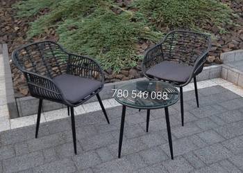 NOWE meble ogrodowe - idealne na balkon !HIT LUX design / 2 fotele + stolik