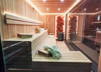 Sauna domowa na wymiar, sauna fińska sucha combi infrared