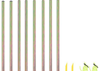 Słupki do żagla ogrodowego 2 szt. 200 cm galwanizowana stal WM-315221