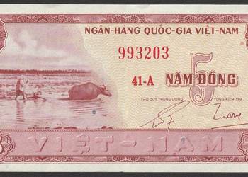 WIETNAM 5 DONG 1955 - STAN 1/2