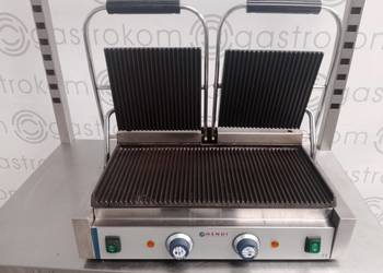 Kontakt grill ryflowany podwójny 3600W Hendi 263709