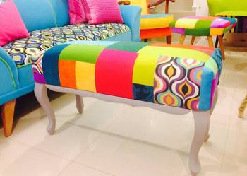 Pufa Pufy Pyf Patchwork Stylowe