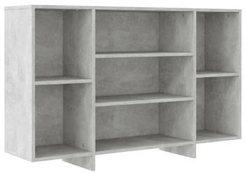 Szafka szarość betonu 120x30x75 cm materiał drewnopochodny WM-809624