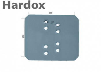 Piętka płozy HARDOX 27081400/S XP-6 części do pługa RABEWERK