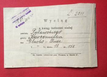 ( 1278 ) Wyciąg Z Ksiąg Ludności Stałej, Miroński