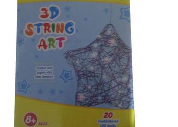 3d string art światełka
